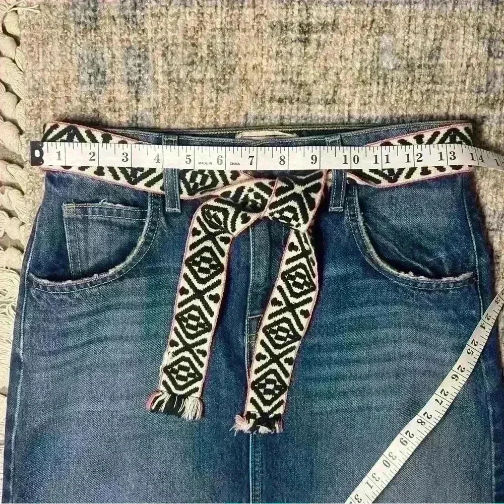 Current/Elliott Women’s The Slit Midi Rincon Skirt with Belt Size 24 - Picture 10 of 14